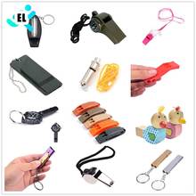 1PCS 14 Styles Multifunctional Emergency Survival Whistle Keychain For Camping Hiking Outdoor Sport Tools Training Whistle 2024 - buy cheap