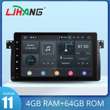 LJHANG 9 дюймов Автомобильный dvd-плеер Android 9,0 для BMW E46 M3 318i 320i 325i WIFI Мультимедиа GPS стерео 1 Din автомобильное радио 4G + 64G RDS IPS 2024 - купить недорого