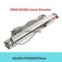 SINO оптические линейные стеклянные весы KA300 620 670 мм перемещение 5 микрон/1 микрон TTL /RS422 сигнальный линейный кодировщик 2024 - купить недорого