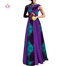 2022 African Dresses For Women Fashion Design Dashiki ladies Bazin Riche Long Dress Dashiki Traditional Plus Size outfits WY3558 2024 - buy cheap
