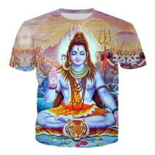 CLOOCL Indian Lord Shiva T Shirt Men Women 3D Print Fashion Clothing Lord Shiva T Shirt Harajuku Style Streetwear Tops 2024 - buy cheap
