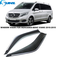 Side Window Deflectors For Mercedes Benz Viano 2010 2011 2012 2013 2014 2015 Window Visor Sun Rain Deflector Guards SUNZ 2024 - buy cheap