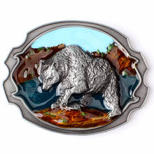 Brown Bear Belt Buckle Homemade Handmade Waistband Components Animal Buckle 2024 - buy cheap