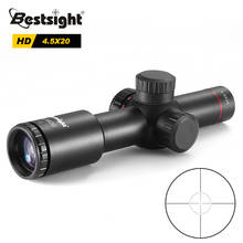 Bestsight Tactical AK47  Hunting scope 4.5X20 E Red Illumination Mil-Dot Riflescope 2024 - buy cheap