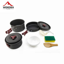 Widesea 2-3 camping tableware picnic set travel tableware outdoor kitchen cooking set camping cookware hiking utenils cutlery 2024 - buy cheap