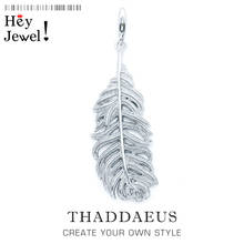 Charm Pendant Feathers,2019 Winter Brand New Fashion Romantic Jewelry Europe Bijoux 925 Sterling Silver Gift For  Woman 2024 - buy cheap