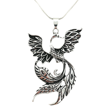 10Pcs Lucky Phoenix Fire Bird Pendant Snake Chain Necklace For Women Men Wicca Jewlery 2024 - buy cheap