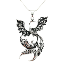 Phoenix fogo pássaro bruxa pingente colar misterioso animal sorte para boa sorte neckless mulher dropshipping novos chegadas 2024 - compre barato