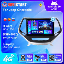 NAVISTART 2 Din Android For Jeep Cherokee 2015-2018 DSP 4G WIFI Car Radio Multimedia Video Stereo Player Navigation DVD Player 2024 - buy cheap