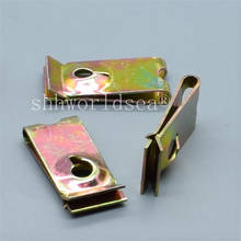 Shhworldsea 100PCS Iron clamp U color zinc plating Auto Metal Clip Car Fastener Clips Automotive Metal Retainer Clip 2024 - buy cheap