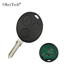 Okey Tech 3 Button 434MHz Remote Control Car Key For Mercedes Benz Smart Fortwo 450 Forfour Roadster Chiave Auto Key Uncut Blade 2024 - buy cheap
