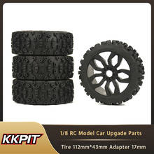 KKPIT 1/8 RC Model Car Off-road Buggy Refit Parts Grip Wear-resistant Tires Tire Wheel X3 Wheels Hub 17mm Adapter HOBAO VS/H9 2024 - buy cheap