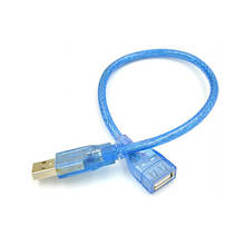 30 см USB кабель-удлинитель USB 2,0 Male A для USB2.0 и женским разъемом для передачи данных кабель, шнур синхронизации в комплект поставки входит адаптер 2024 - купить недорого