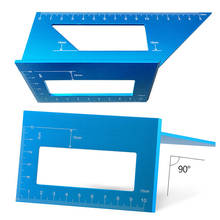 Measurement Woodworking T-Type Multifunctional Square Angle Ruler 45 Degrees 90 Degrees Gauge Angle Protractor Aluminum Alloy 2024 - buy cheap