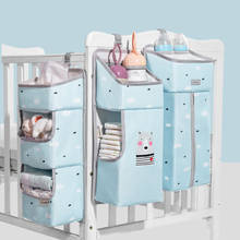 Sunveno Crib Organizer for Baby Crib Hanging Storage Bag Baby Clothing Caddy Organizer for Essentials Bedding Diaper Nappy Bag 2024 - buy cheap