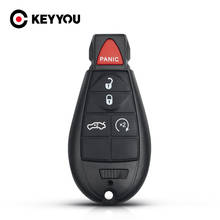 KEYYOU 5 Buttons For Jeep Grand Cherokee Chrysler 300 Town & Country Dodge Challenger Charger Journey Fob Remote Key Shell Case 2024 - buy cheap