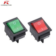 1PC Power Switch Rocker Switch 4 Pin Copper Contacts KCD4 16A 250V/20A 125V AC, Red/Green options, CE/CQC certificate 2024 - buy cheap