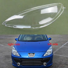 For Peugeot 307 2003 2004 2005 2006 2007 Front Headlamp Transparent Cover Lampshade Lamp Shell Plexiglass Replace Original Lens 2024 - buy cheap