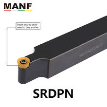 MANF CNC 12mm 16mm SRDPN-2525M08 Turning Lathe Cutter Indexable lathe tools RPMT08 Carbide Inserts External Turning Tools Holder 2024 - buy cheap