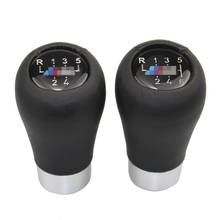 1Pc Car Gear Shift Knob Leather For BMW 1 3 5 6 Series E30 E36 E39 E46 E60 E81 E82 E87 E90 E53 E84 E83 5/6 Speed X1 X3 X5 M 2024 - compre barato