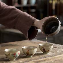Xícara de café de cerâmica pessoal, xícara de porcelana para café e chá, utensílio para bebidas, 1 ou 3 peças 2024 - compre barato