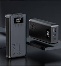 Banco de potência 50000mah bateria externa typec micro usb qc carregamento rápido powerbank display led carregador de telefone portátil para tablet 2024 - compre barato