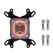 Computer CPU Water Cooling Block Waterblock CPU Liquid Cooler 50mm Copper Base for Intel 775 1150 1155 1156 1366 for AMD AM2 AM3 2024 - buy cheap