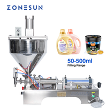 ZONESUN Paste Filling Machine Viscous Liquid Arequipe Equipment Food Beverage Mixing Filler Bottle Filling Packaging Machines 2024 - buy cheap