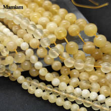 Mamiam Natural A Orange Yellow Calcite Beads Smooth Round Loose Stone Diy Bracelet Necklace  Jewelry Making Gemstone Gift Design 2024 - buy cheap