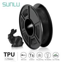 SUNLU TPU Flexible Filament 1.75MM High Resilience Flexible TPU 3d Printer Filament 0.5kg Fast Shipping 2024 - buy cheap