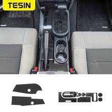 Carbon Fiber Car Gear Shift Panel Decoration Cover Trim Stickers for Jeep Wrangler JK 2007 2008 2009 2010 Interior Accessories 2024 - buy cheap