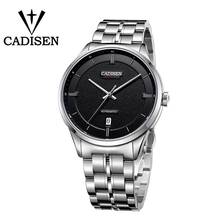 CADISEN Original Brand Watch Men date Automatic Self-wind Stainless Steel 5atm Waterproof Business Men Wrist Watch Timepieces 2024 - buy cheap