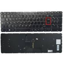 Teclado para laptop toshiba satellite, teclado preto com retroiluminação 2024 - compre barato