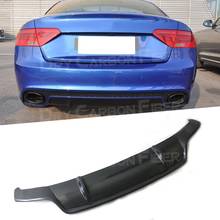 Carbon Fiber Rear Diffuser Lip Spoiler for Audi A5 RS5 2012-2016 Rear Lip Bumper Plate Protector Car Styling 2024 - buy cheap