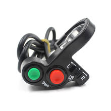 Interruptor universal liga/desliga automaticamente, faróis/luzes de sinal/buzina 3 em 1, para motocicleta, scooter, dirt atv, guidão 2024 - compre barato