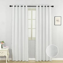 Black Tassel Blackout Curtains for Bedroom Living Room Thermal Insulated Grayish White Curtain Window Treatment 2024 - buy cheap