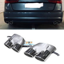 1 Pair 4 Out Stainless Steel Car Exhaust Pipe For 2016-2018 Audi A6 A7 S Line Up To S6 S7 Muffler Tip Tailpipe Exhaust System 2024 - buy cheap