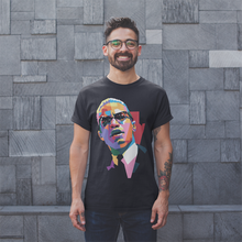 Черные африканские мужские футболки Malcolm X, винтажные футболки из 100% хлопка, футболки с коротким рукавом 4XL 5XL 6XL, одежда 2024 - купить недорого
