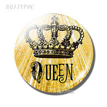 Queen Crown 30 MM Fridge Magnet Tiara Crown King's Princess Glass Cabochon Magnetic Refrigerator Stickers Note Holder Home Decor 2024 - buy cheap