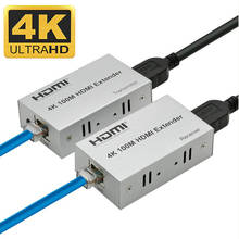 Extensor 4K HDMI por cable cat5e/6 60M HDMI 4K sobre cable ethernet RJ45 para PC DVD UHDTV 2024 - compra barato