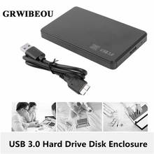 Carcasa de disco duro SATA USB 3,0, disco duro HDD SSD de 2,5 pulgadas, carcasa externa para PC y portátil, Win7/8/10 ED 2024 - compra barato