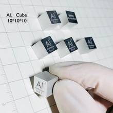 Alta Pureza 99,99 aluminio puro tallado AI elemento tabla periódica 10mm cubo 2024 - compra barato