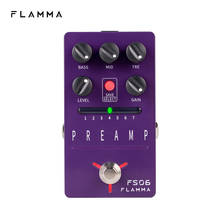 Flamma fs06 preamp pedal estéreo digital efeitos de guitarra pedal com 7 modelos preamp pré-ajuste salvar slot built-in gabinete simulação 2024 - compre barato