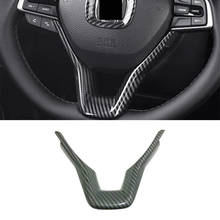 For Honda Accord 10th 2018 2019 ABS Carbon fibre Car Steering wheel Button frame Cover trim car styling Accessories 1pcs 2024 - buy cheap