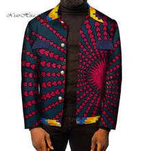 Homens africano casaco africano roupas estampado bombardeiro casaco outerwear bazin riche ancara africano topos moda masculina wyn650 2024 - compre barato