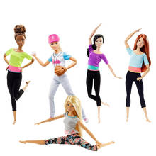 Original Barbie Dolls Made To Move 22 Joints Articulated Athelete Children Genuine Brand Birthday Christmas Gifts Kids Toys 2024 - buy cheap