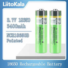Hot liitokala 100% New Original NCR18650B 3.7 v 3400 mah 18650 Lithium Rechargeable Battery For Flashlight batteries (NO PCB) 2024 - buy cheap