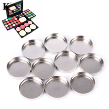 10pcs  20mm DIY Eye Shadow Container Pans Makeup Cosmetic Empty Aluminum Palette Cases Pans For Eyeshadow Makeup Tool 2024 - buy cheap