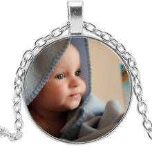 Pingente fotográfico personalizado para bebês, colar feito à mão, fotos do papai, pingentes da mamãe dos pais, amor para presente, joia, 2019 2024 - compre barato