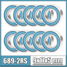Fushi 689rs rolamentos azuis selados, 9x17x5mm, eixo de rolamento de esferas 689 2rs peças para hobby carro caminhão rc, seleção de 6 peças 2024 - compre barato